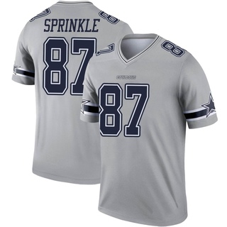 Legend Jeremy Sprinkle Men's Dallas Cowboys Inverted Jersey - Gray