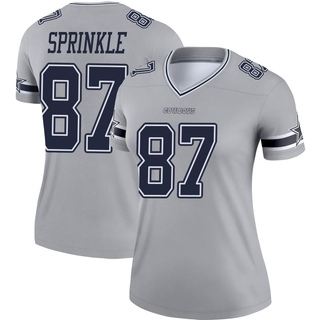 Legend Jeremy Sprinkle Women's Dallas Cowboys Inverted Jersey - Gray