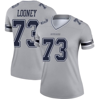 Legend Joe Looney Women's Dallas Cowboys Inverted Jersey - Gray