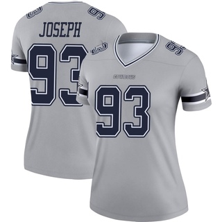 Legend Linval Joseph Women's Dallas Cowboys Inverted Jersey - Gray