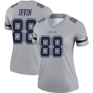 Legend Michael Irvin Women's Dallas Cowboys Inverted Jersey - Gray