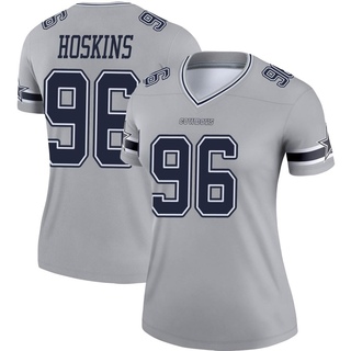 Legend Phil Hoskins Women's Dallas Cowboys Inverted Jersey - Gray