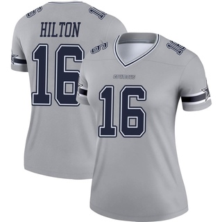 Legend T.Y. Hilton Women's Dallas Cowboys Inverted Jersey - Gray