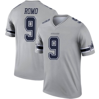 Legend Tony Romo Men's Dallas Cowboys Inverted Jersey - Gray