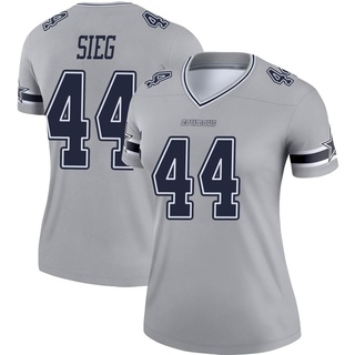 Legend Trent Sieg Women's Dallas Cowboys Inverted Jersey - Gray