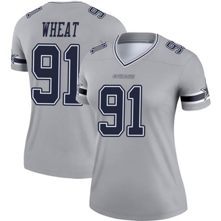 Legend Tyrus Wheat Women's Dallas Cowboys Inverted Jersey - Gray