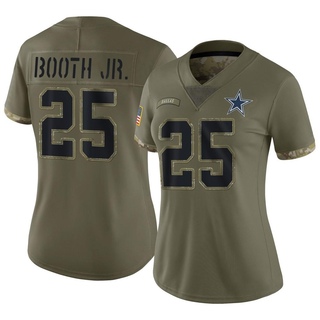 Limited Andrew Booth Jr. Women's Dallas Cowboys 2022 Salute To Service Jersey - Olive