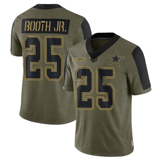 Limited Andrew Booth Jr. Youth Dallas Cowboys 2021 Salute To Service Jersey - Olive