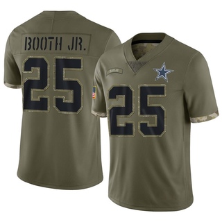 Limited Andrew Booth Jr. Youth Dallas Cowboys 2022 Salute To Service Jersey - Olive