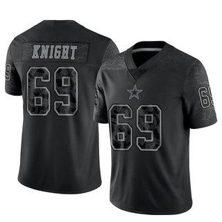 Limited Brandon Knight Men's Dallas Cowboys Reflective Jersey - Black