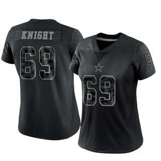 Limited Brandon Knight Women's Dallas Cowboys Reflective Jersey - Black