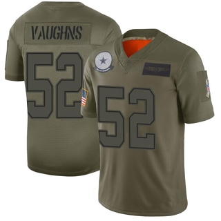 Limited Byron Vaughns Men's Dallas Cowboys 2019 Salute to Service Jersey - Camo