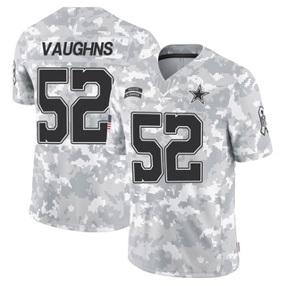 Limited Byron Vaughns Men's Dallas Cowboys 2024 Salute to Service Jersey - Arctic Camo