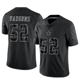 Limited Byron Vaughns Men's Dallas Cowboys Reflective Jersey - Black