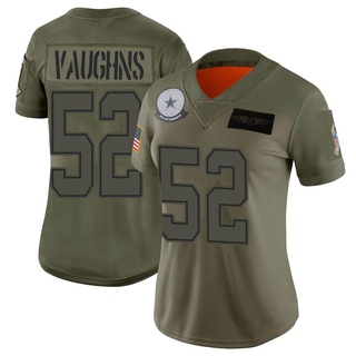 Limited Byron Vaughns Women's Dallas Cowboys 2019 Salute to Service Jersey - Camo