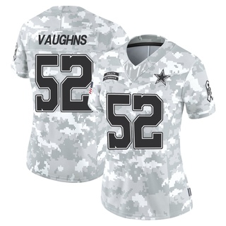 Limited Byron Vaughns Women's Dallas Cowboys 2024 Salute to Service Jersey - Arctic Camo