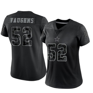 Limited Byron Vaughns Women's Dallas Cowboys Reflective Jersey - Black