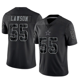 Limited Carl Lawson Men's Dallas Cowboys Reflective Jersey - Black