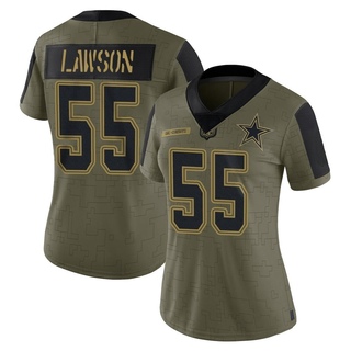 Limited Carl Lawson Women's Dallas Cowboys 2021 Salute To Service Jersey - Olive