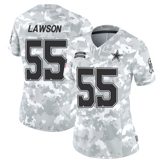 Limited Carl Lawson Women's Dallas Cowboys 2024 Salute to Service Jersey - Arctic Camo