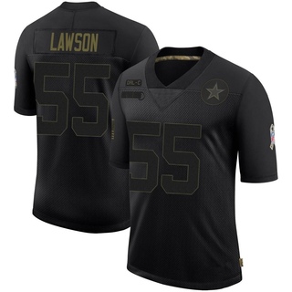 Limited Carl Lawson Youth Dallas Cowboys 2020 Salute To Service Jersey - Black