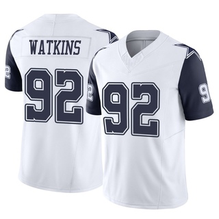 Limited Carlos Watkins Men's Dallas Cowboys 2nd Alternate Vapor F.U.S.E. Jersey - White