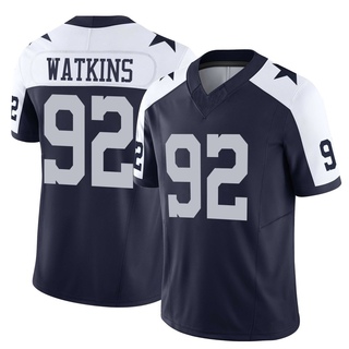 Limited Carlos Watkins Men's Dallas Cowboys Alternate Vapor F.U.S.E. Jersey - Navy