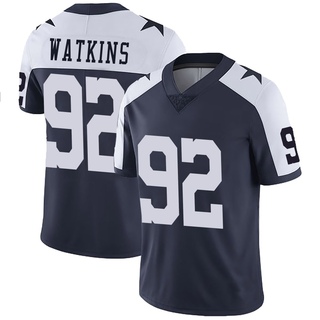 Limited Carlos Watkins Men's Dallas Cowboys Alternate Vapor Untouchable Jersey - Navy