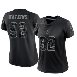 Limited Carlos Watkins Women's Dallas Cowboys Reflective Jersey - Black