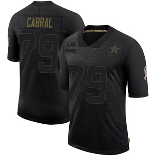 Limited Cohl Cabral Men's Dallas Cowboys 2020 Salute To Service Jersey - Black