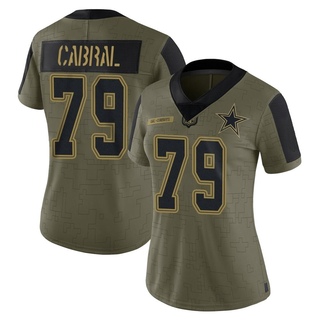 Limited Cohl Cabral Women's Dallas Cowboys 2021 Salute To Service Jersey - Olive