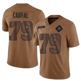 Limited Cohl Cabral Youth Dallas Cowboys 2023 Salute To Service Jersey - Brown