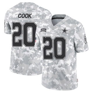 Limited Dalvin Cook Men's Dallas Cowboys 2024 Salute to Service Jersey - Arctic Camo