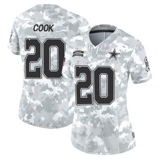 Limited Dalvin Cook Women's Dallas Cowboys 2024 Salute to Service Jersey - Arctic Camo