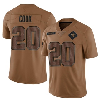 Limited Dalvin Cook Youth Dallas Cowboys 2023 Salute To Service Jersey - Brown