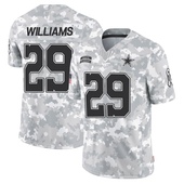 Limited Damien Williams Men's Dallas Cowboys 2024 Salute to Service Jersey - Arctic Camo