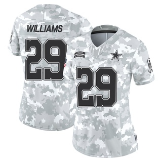 Limited Damien Williams Women's Dallas Cowboys 2024 Salute to Service Jersey - Arctic Camo