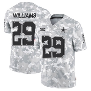 Limited Damien Williams Youth Dallas Cowboys 2024 Salute to Service Jersey - Arctic Camo