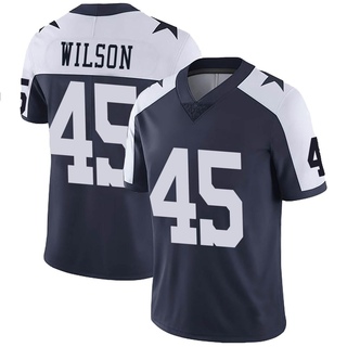 Limited Damien Wilson Men's Dallas Cowboys Alternate Vapor Untouchable Jersey - Navy