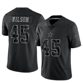 Limited Damien Wilson Men's Dallas Cowboys Reflective Jersey - Black