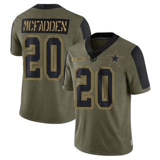 Limited Darren McFadden Men's Dallas Cowboys 2021 Salute To Service Jersey - Olive