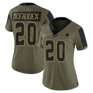 Limited Darren McFadden Women's Dallas Cowboys 2021 Salute To Service Jersey - Olive