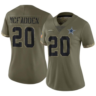 Limited Darren McFadden Women's Dallas Cowboys 2022 Salute To Service Jersey - Olive