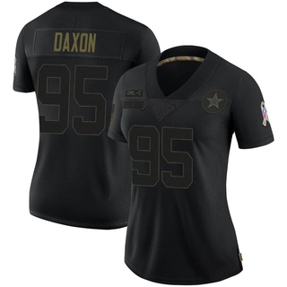 Limited Denzel Daxon Women's Dallas Cowboys 2020 Salute To Service Jersey - Black