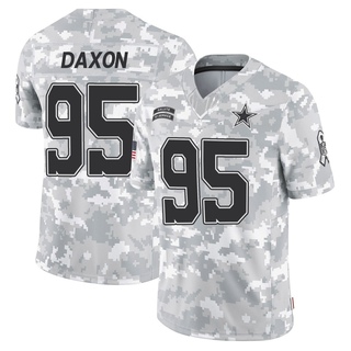 Limited Denzel Daxon Youth Dallas Cowboys 2024 Salute to Service Jersey - Arctic Camo