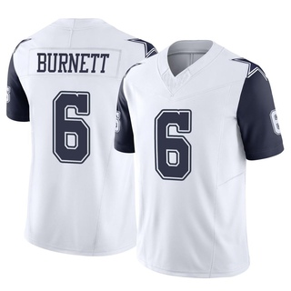 Limited Deontay Burnett Men's Dallas Cowboys 2nd Alternate Vapor F.U.S.E. Jersey - White