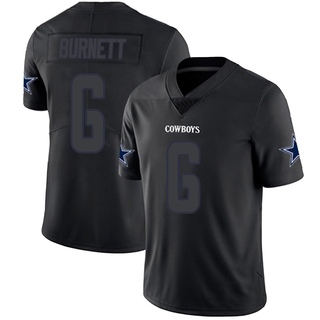 Limited Deontay Burnett Men's Dallas Cowboys Jersey - Black Impact