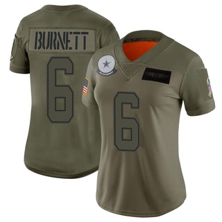 Limited Deontay Burnett Women's Dallas Cowboys 2019 Salute to Service Jersey - Camo