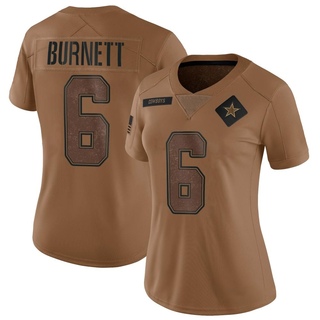 Limited Deontay Burnett Women's Dallas Cowboys 2023 Salute To Service Jersey - Brown