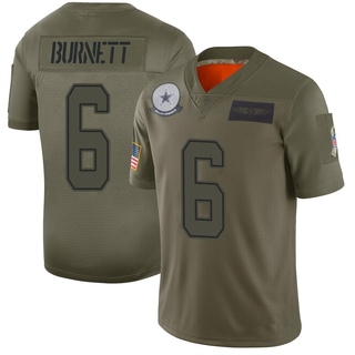 Limited Deontay Burnett Youth Dallas Cowboys 2019 Salute to Service Jersey - Camo